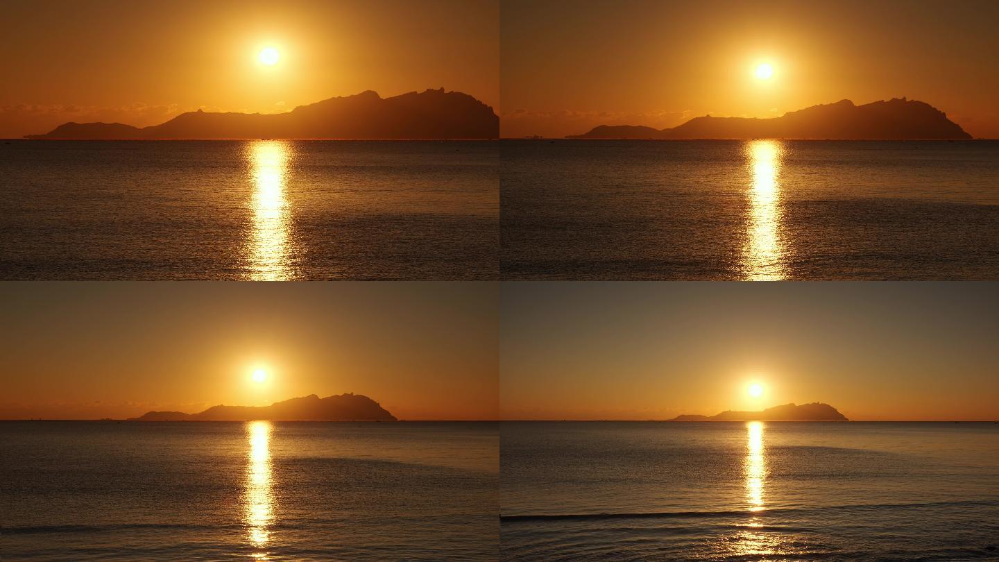 超长焦推拉拍摄海岛日出