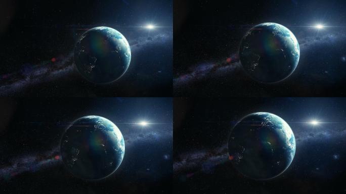 地球的高品质镜头震撼简洁明亮科技中国大气