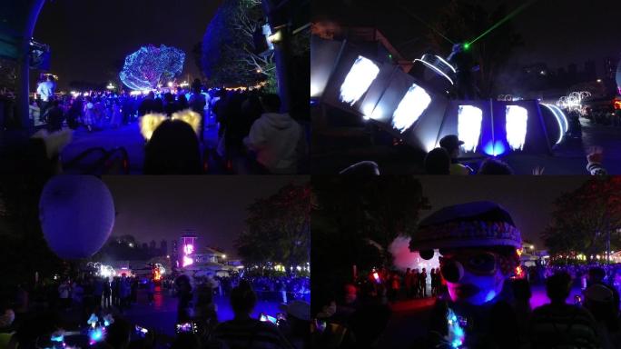重庆欢乐谷万圣节花车游行视频