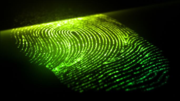 指纹和扫描仪扫描指纹生物识别技术扫描解锁