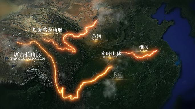 中国河流水系地图