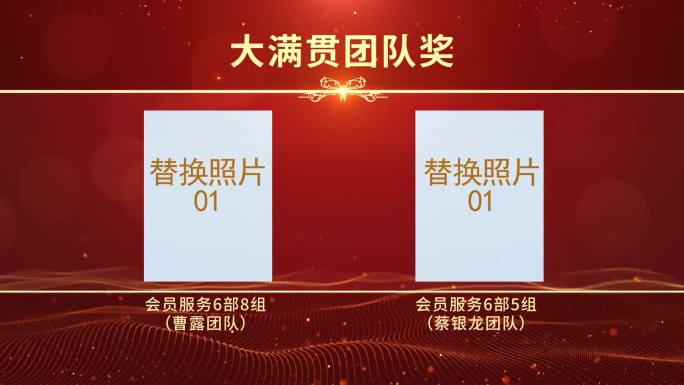 喜庆大气年会先进员工表彰风采展示AE模板