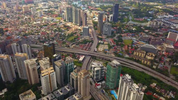 鸟瞰图吉隆坡市区