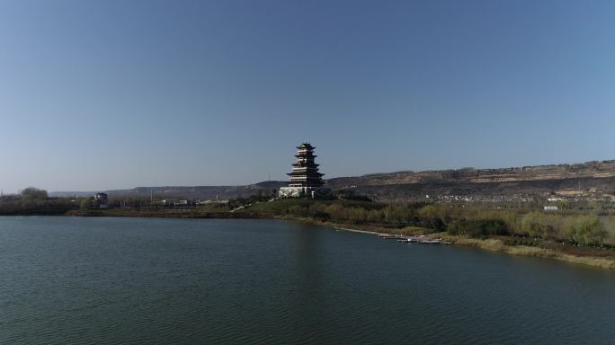 宝鸡眉县博物馆航拍4K眉县旅游眉县宣传片