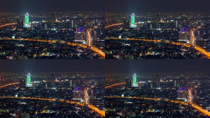 曼谷的延时摄影泰国航拍