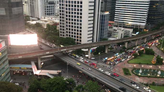 泰国曼谷的道路景观