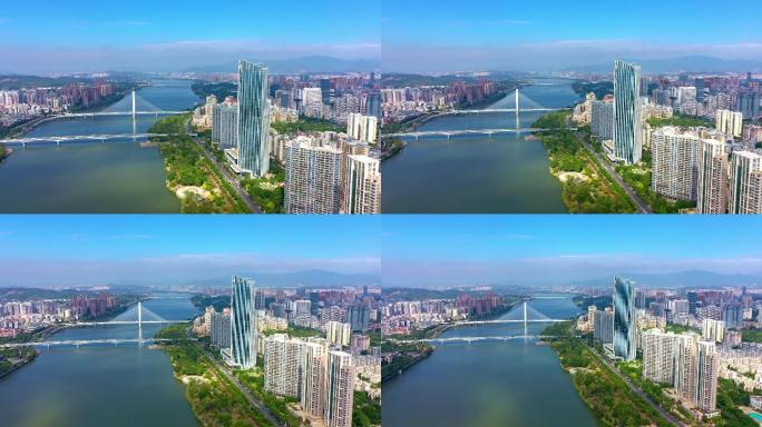 惠州市惠城区富力大厦航拍视频