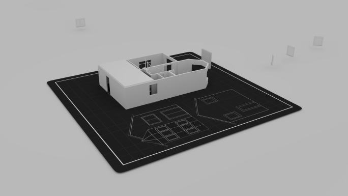 规划住宅建筑卷轴房屋建造房屋建设