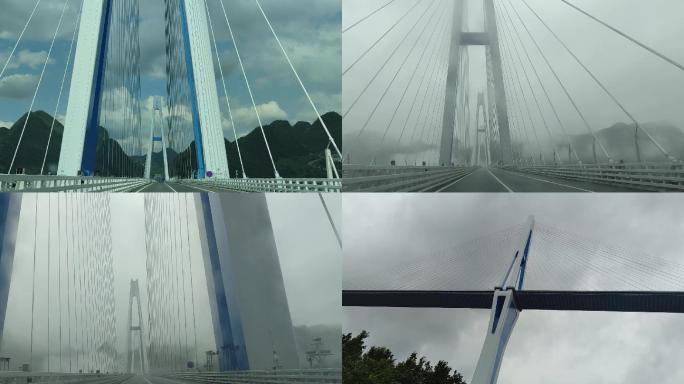 多角度晴雨雾天高桥