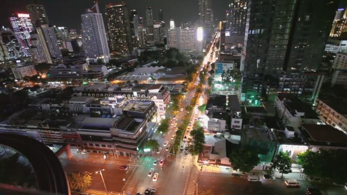 泰国首都曼谷的交叉车道