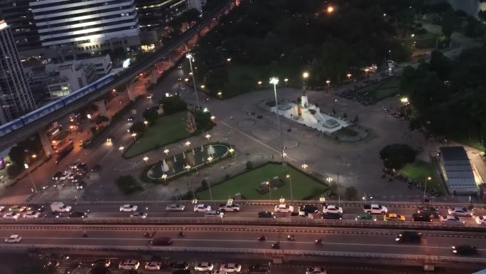 泰国曼谷时间流逝视频素材街头夜景动感风光