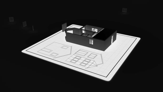 房屋草图设计地产房地产模型3D图纸