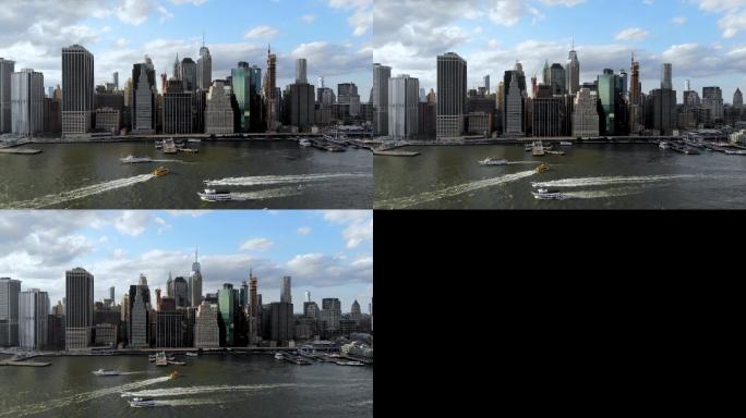 令人惊叹的曼哈顿天际线鸟瞰图