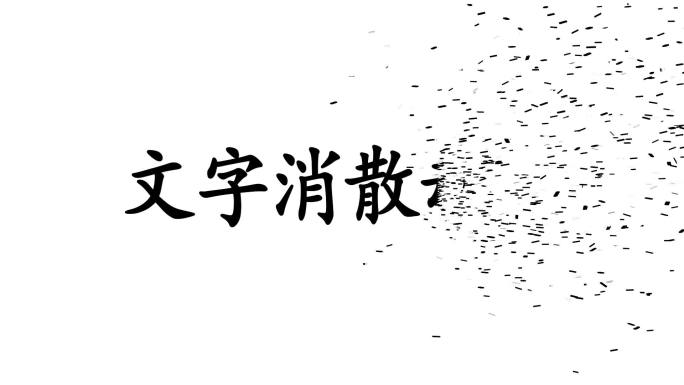 粒子文字消散