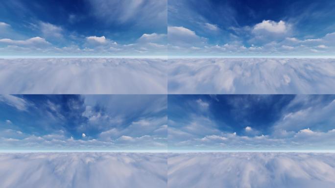 4K天空云朵蓝天白云