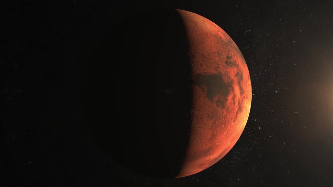 火星银河系太阳系宇宙星辰大海特效动画