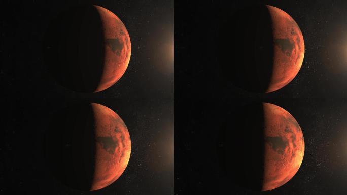 火星银河系太阳系宇宙星辰大海特效动画