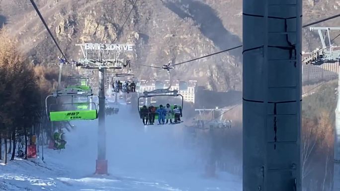 雪场 滑雪  雪道 崇礼 冬奥 缆车滑雪