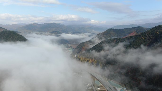 航拍4k高空风景