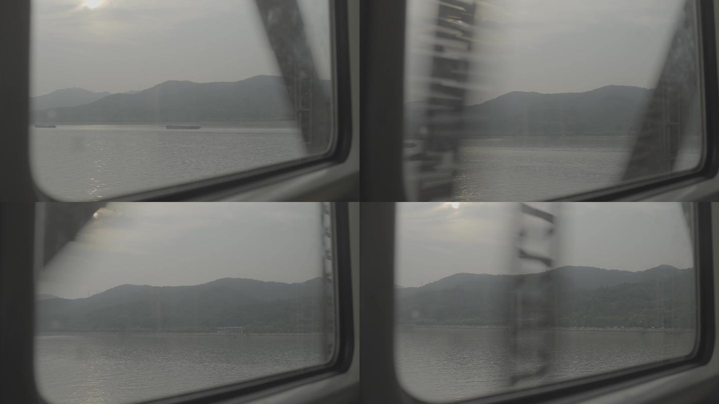 高铁窗外风景 大桥 4k 原创 江南