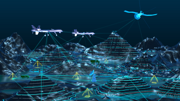 原创科技地形山脉军事地形检测数字沙盘视频