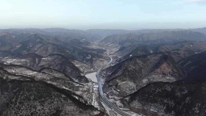 航拍4k山脉风景