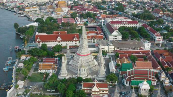 泰国曼谷卧佛寺鸟瞰图