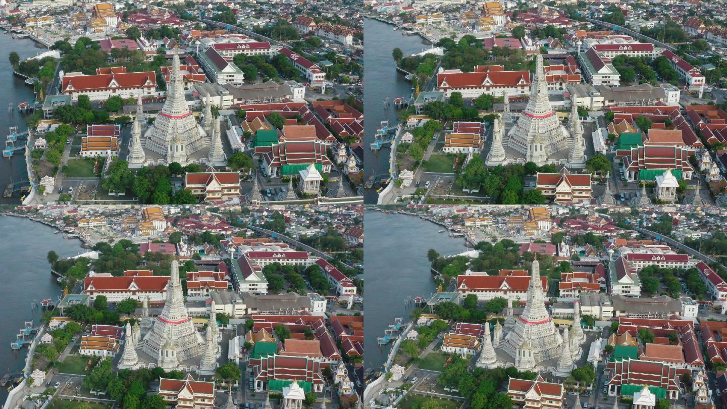 泰国曼谷卧佛寺鸟瞰图