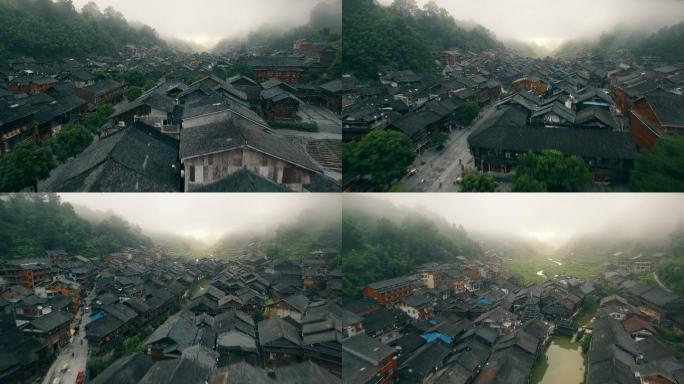 中国贵州传统的木制村落