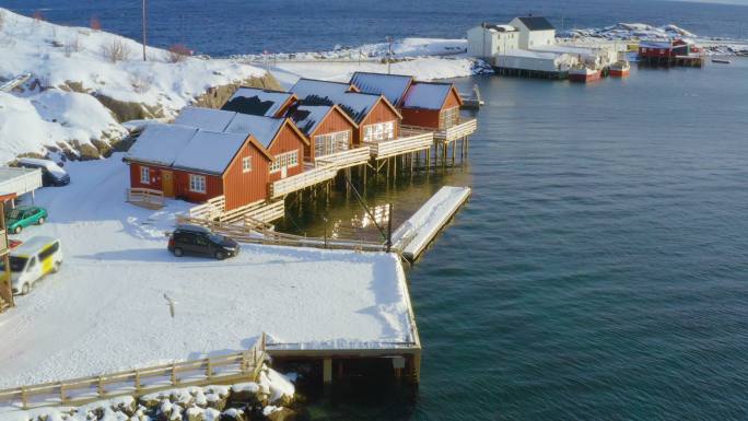挪威冬季美丽的风景