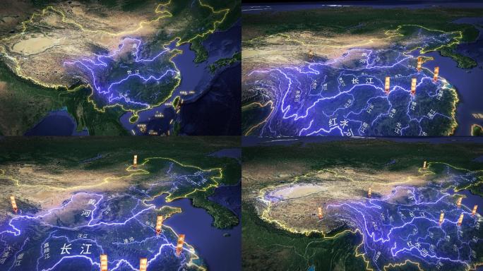 【原创】中国水系河流湖泊地图