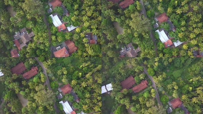 俯瞰斯里兰卡市的4k镜头