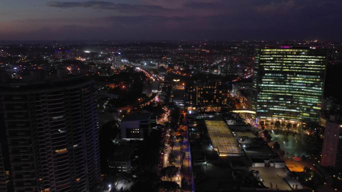 班加罗尔城市景观城市夜景国际都市