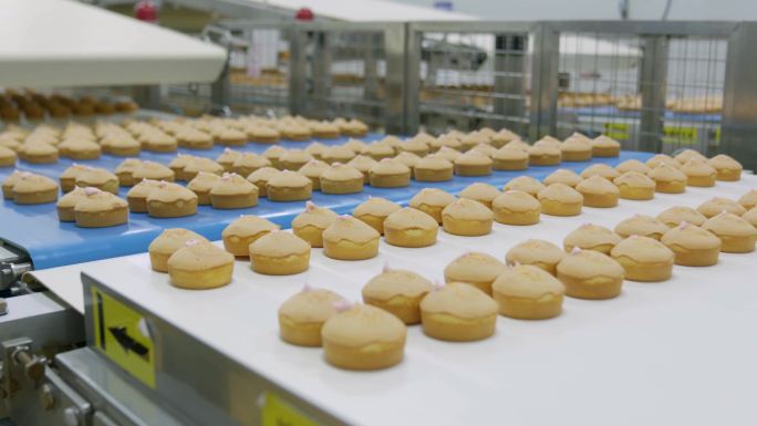 广告级素材 4k高清 面包生产加工