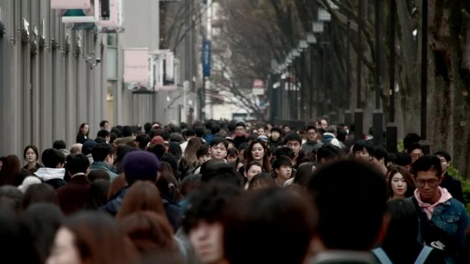 东京-日本人群人流量节假日