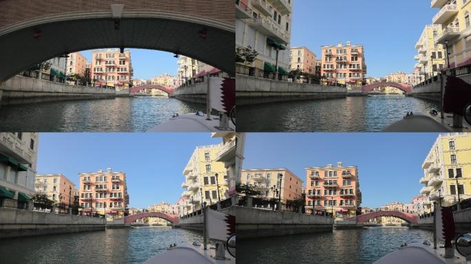 威尼斯桥的底部视图