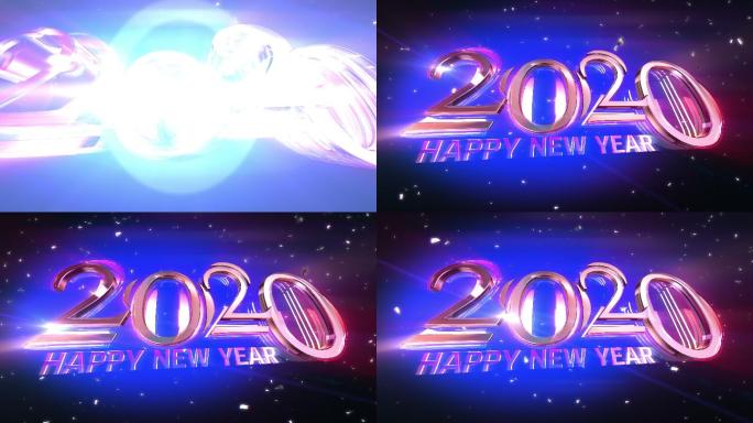 高质量的2020年新年开幕动画。