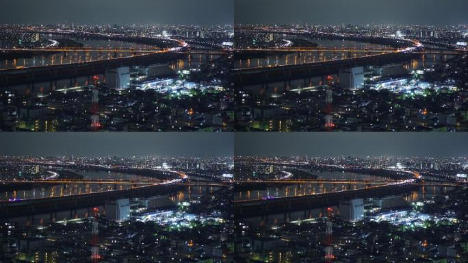 东京市内夜景及交通