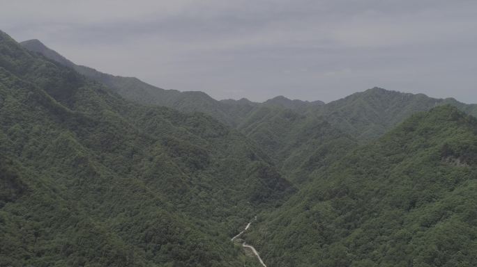 陕西秦岭南北分界山脉航拍4K西安宣传片