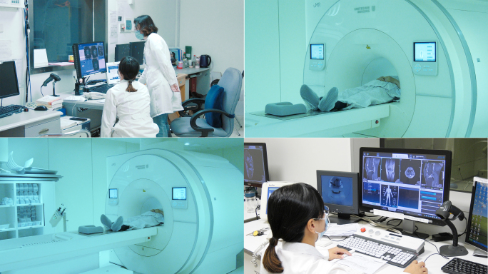 医院宣传片核磁共振MR检查实拍素材