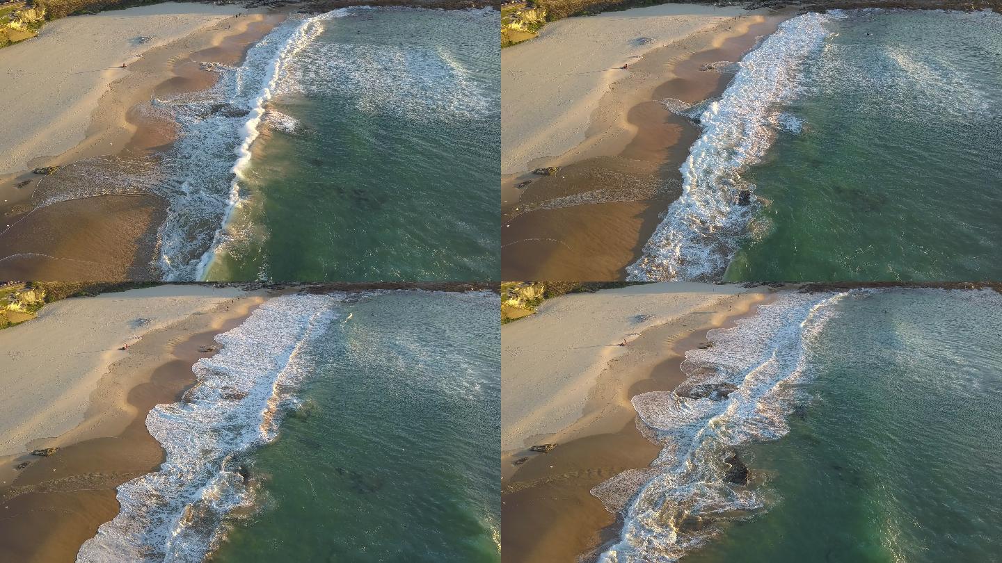 阳光下的沙滩沙滩海水海潮