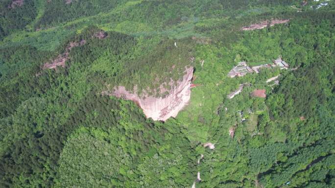 【4K高清原片】航拍天水麦积山石窟风景区