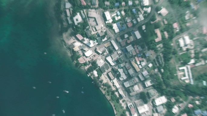 瓦努阿图维拉港从空间到街道。