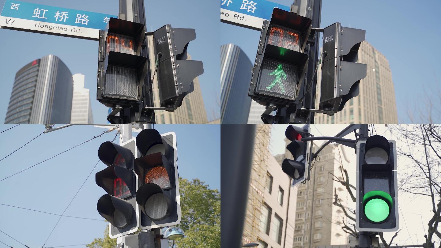 路口的交通红绿灯