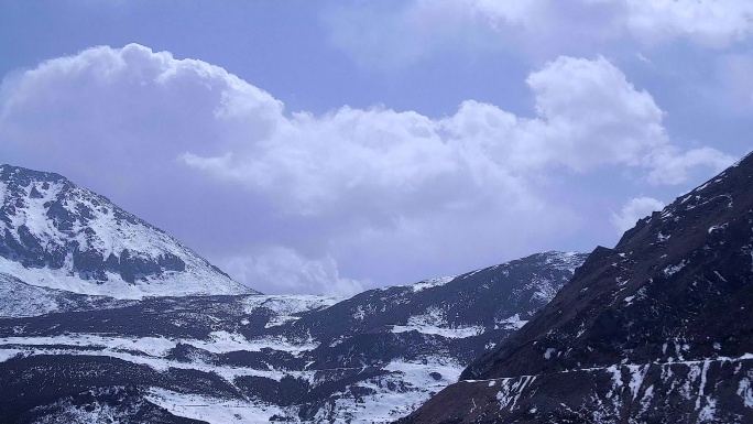 雪山延时画面4K