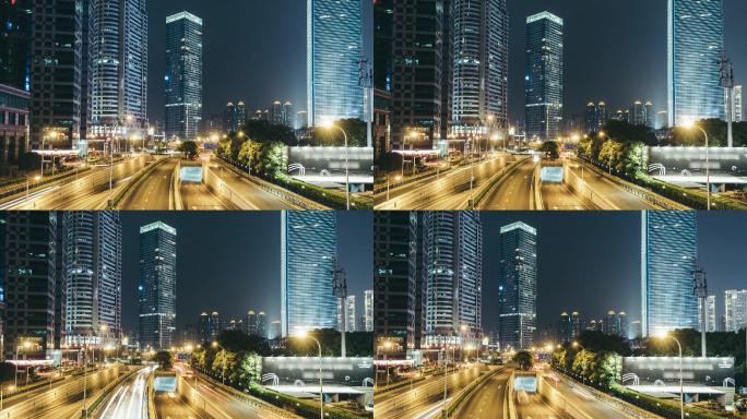 上海陆家嘴中央商务区的地标和摩天大楼。