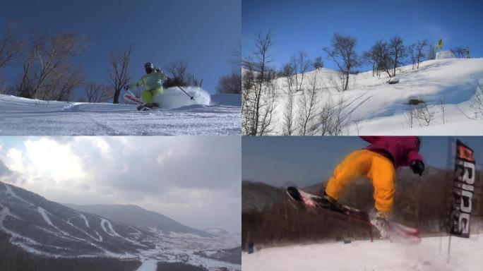 冬奥 滑雪运动 滑雪场 高难度滑雪