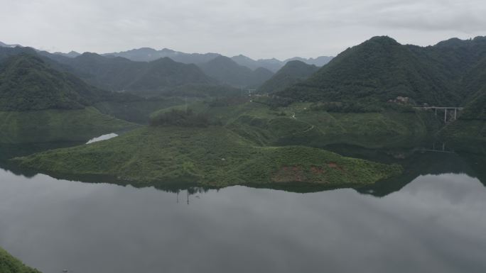 引汉济渭水库航拍