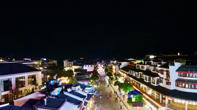 阳朔西街夜景（航拍）