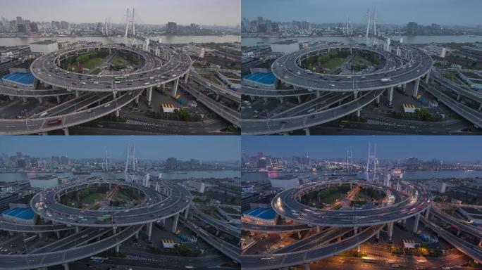 上海南浦大桥交通日以继夜
